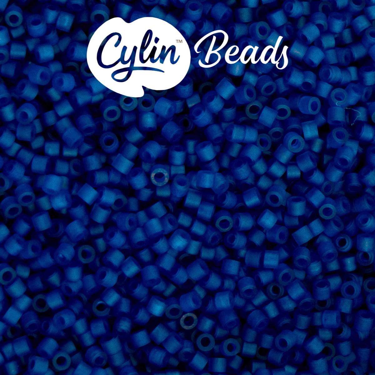 CY11-1207 11/0 Cylin Beads Transparent Cobalt Blue
