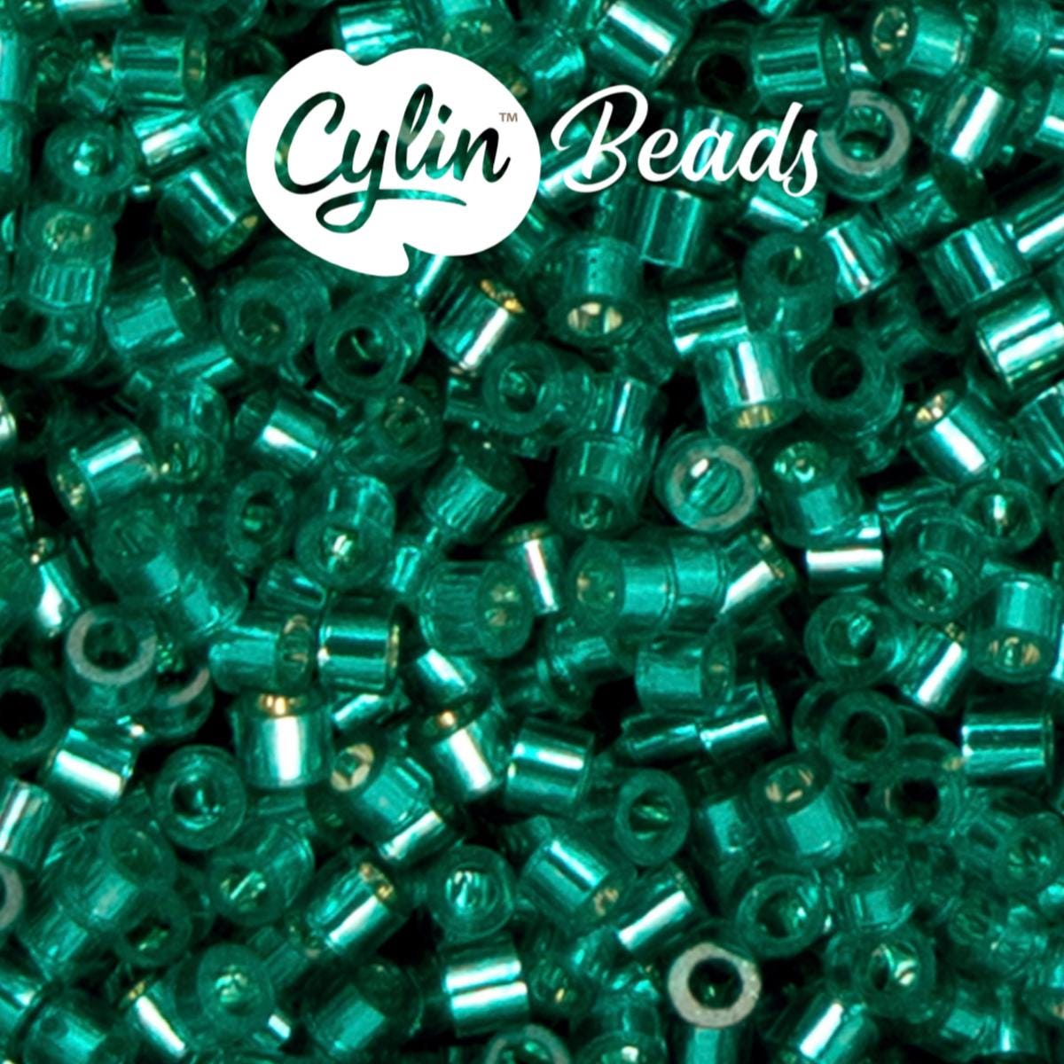 CY11-1214 11/0 Cylin Beads Silverlined Tropic Teal