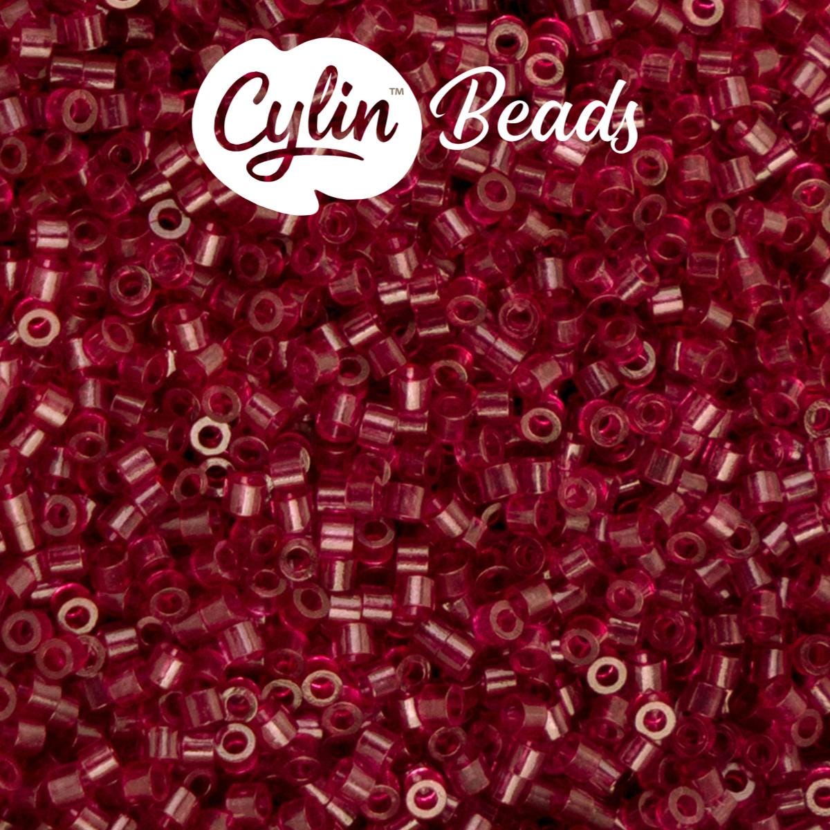 CY11-1215 11/0 Cylin Beads Transparent Red Wine