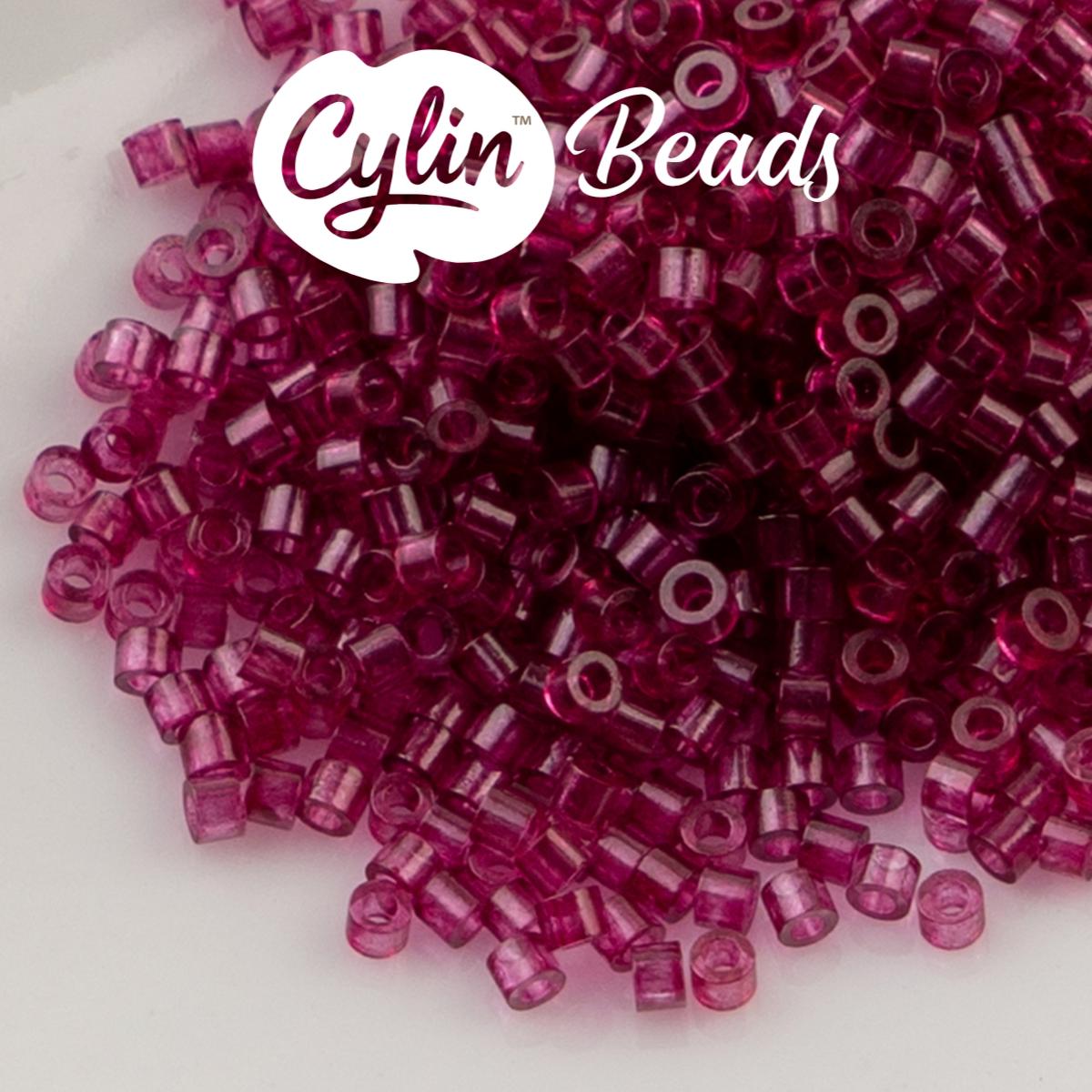 CY11-1215 11/0 Cylin Beads Transparent Red Wine