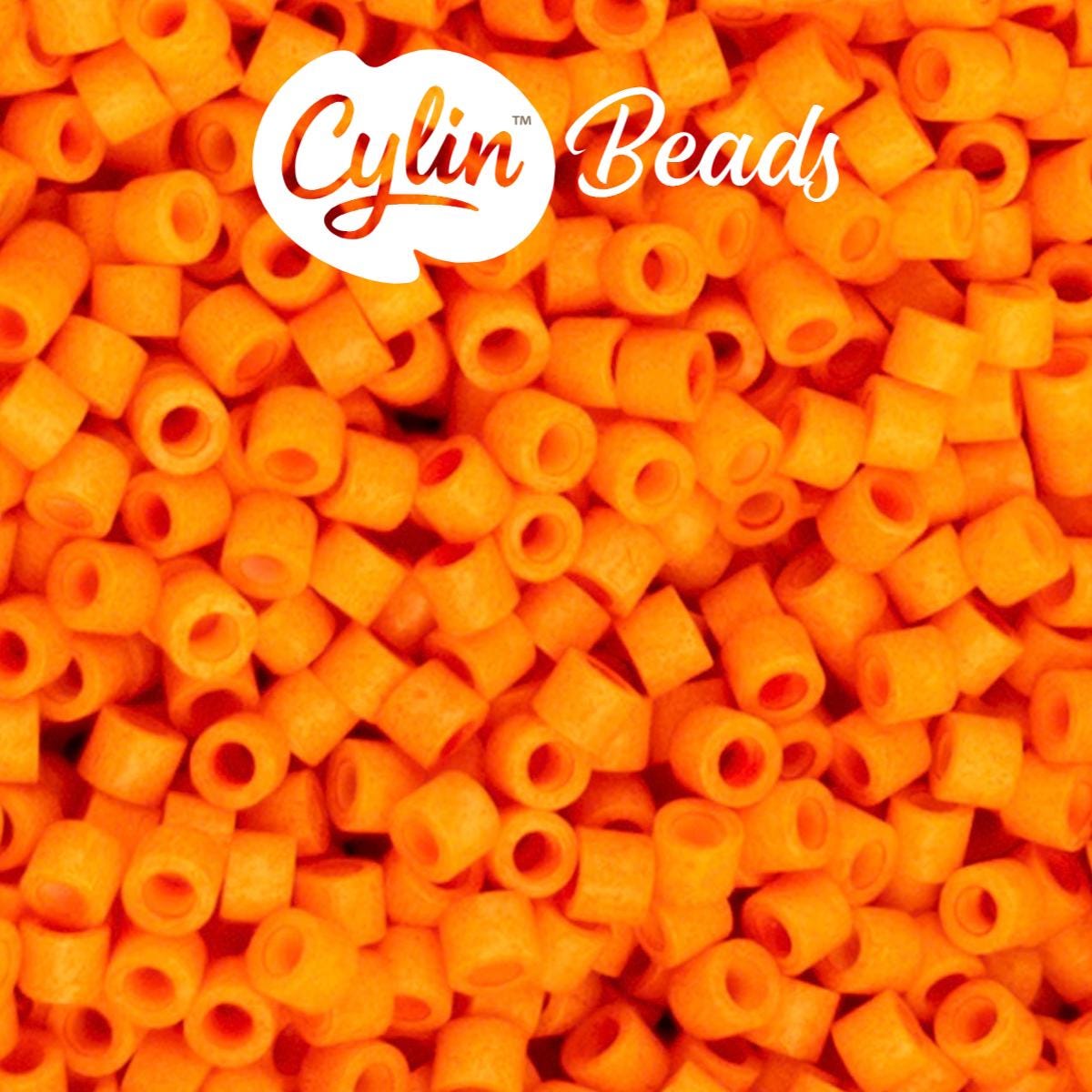 CY11-1218 11/0 Cylin Beads Matte Opaque Mandarin Silk