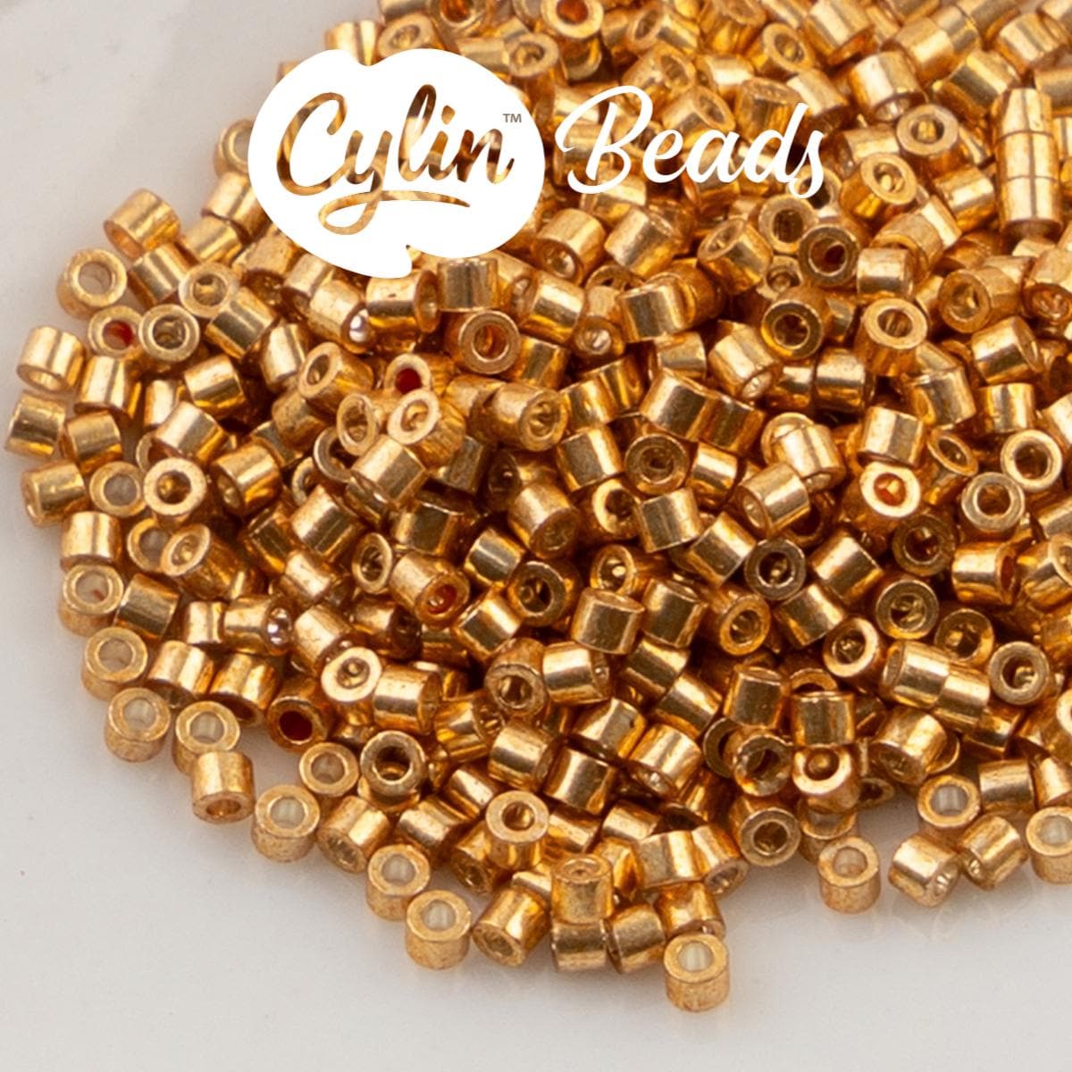 CY11-1220 11/0 Cylin Beads Electro Gold Coat