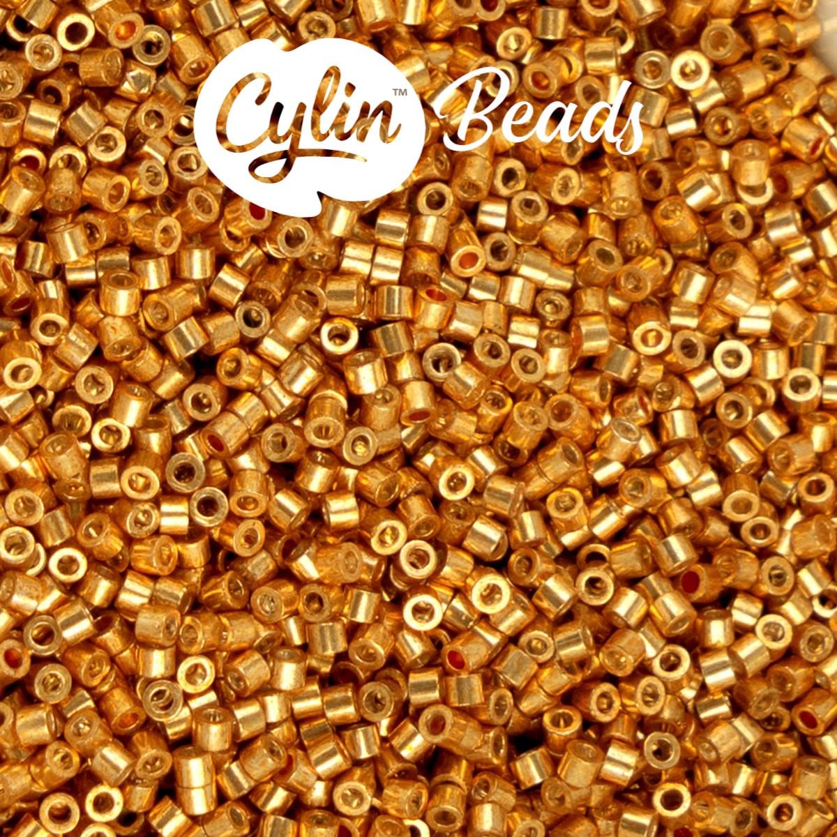 CY11-1220 11/0 Cylin Beads Electro Gold Coat