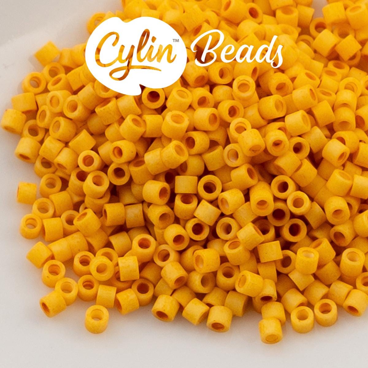 CY11-1224 11/0 Cylin Beads Matte Honeyglass
