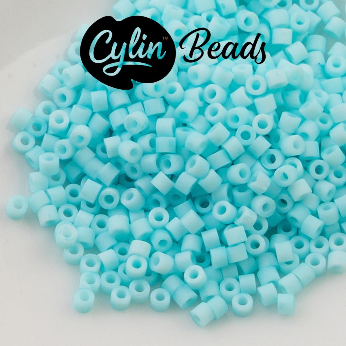 CY11-1226 11/0 Cylin Beads Matte Blue Turquoise Macaron