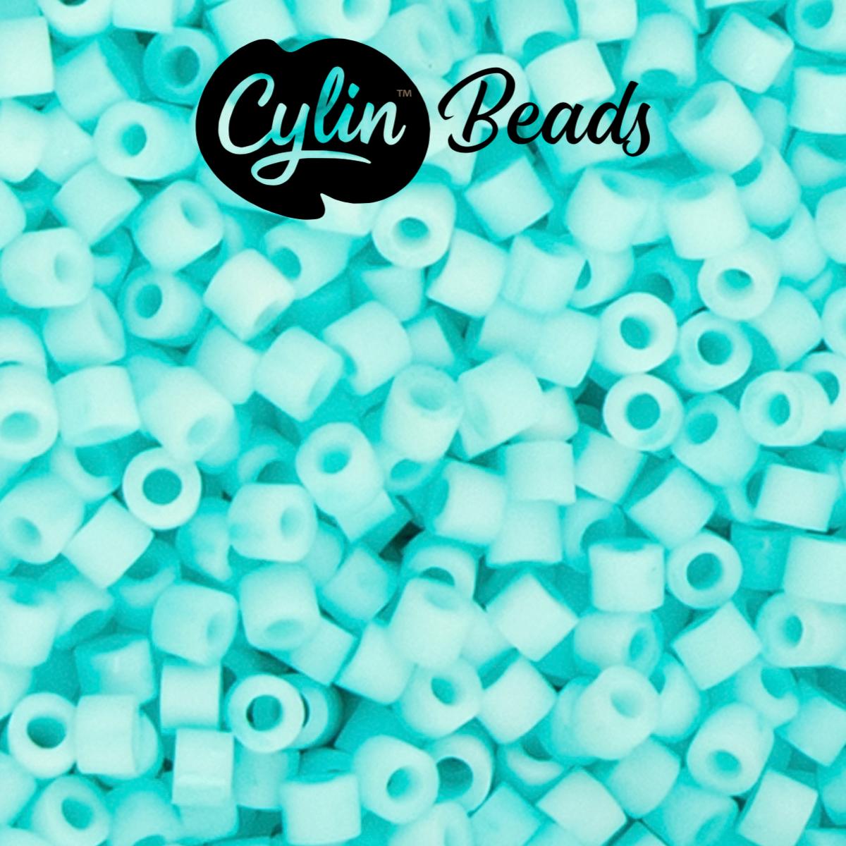 CY11-1226 11/0 Cylin Beads Matte Blue Turquoise Macaron