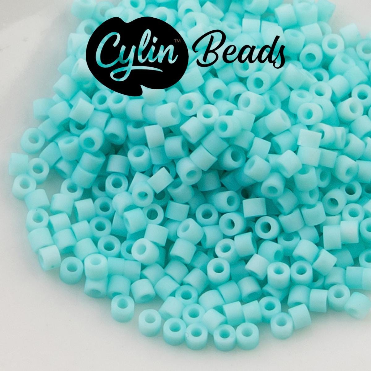 CY11-1227 11/0 Cylin Beads Matte Green Turquoise Macaron