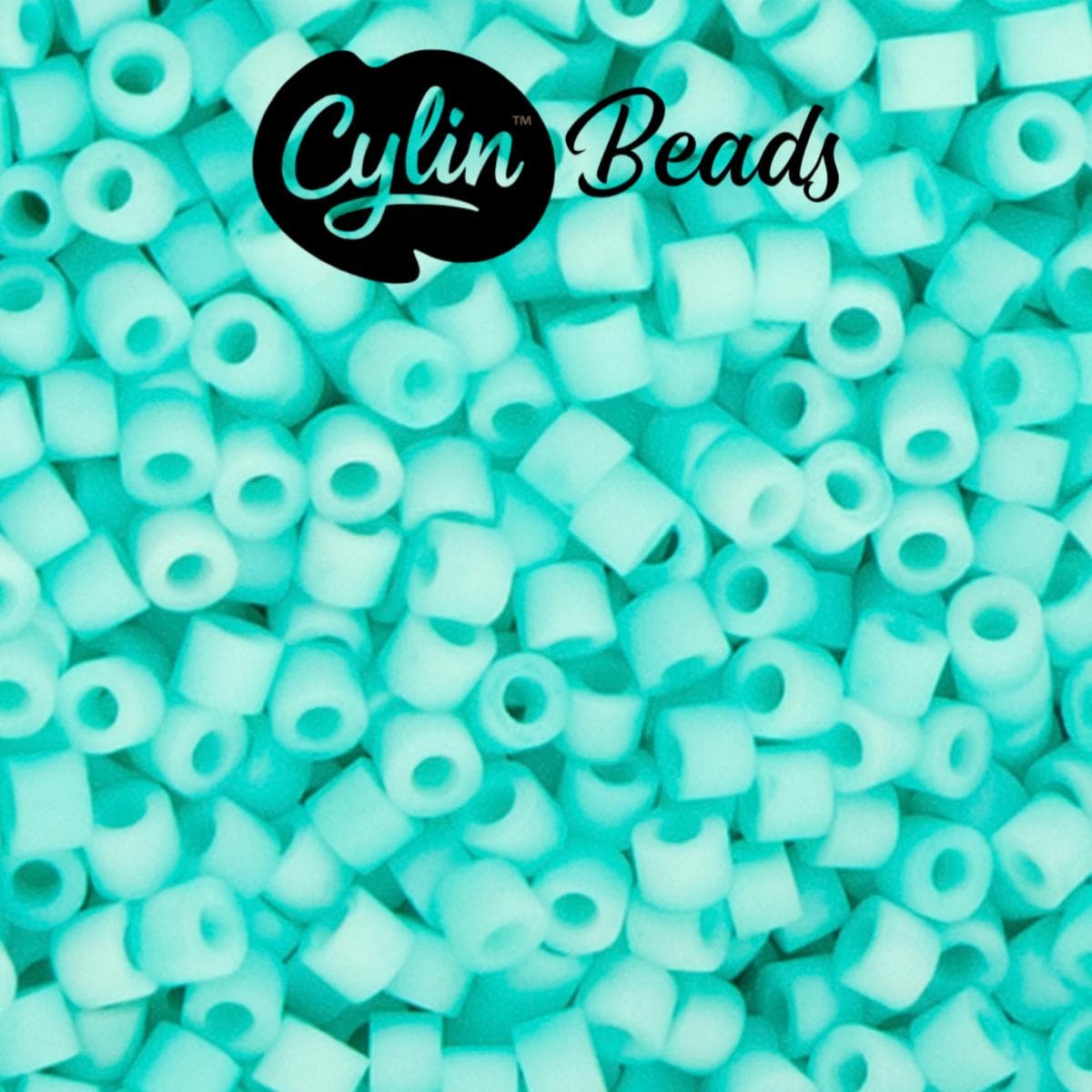 CY11-1227 11/0 Cylin Beads Matte Green Turquoise Macaron