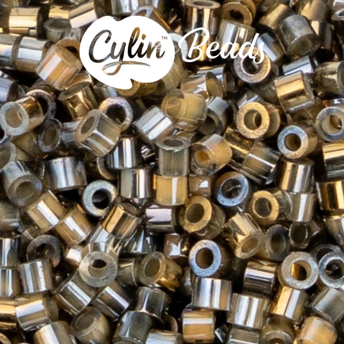 CY11-1231 11/0 Cylin Beads Gilded Halo Champagne