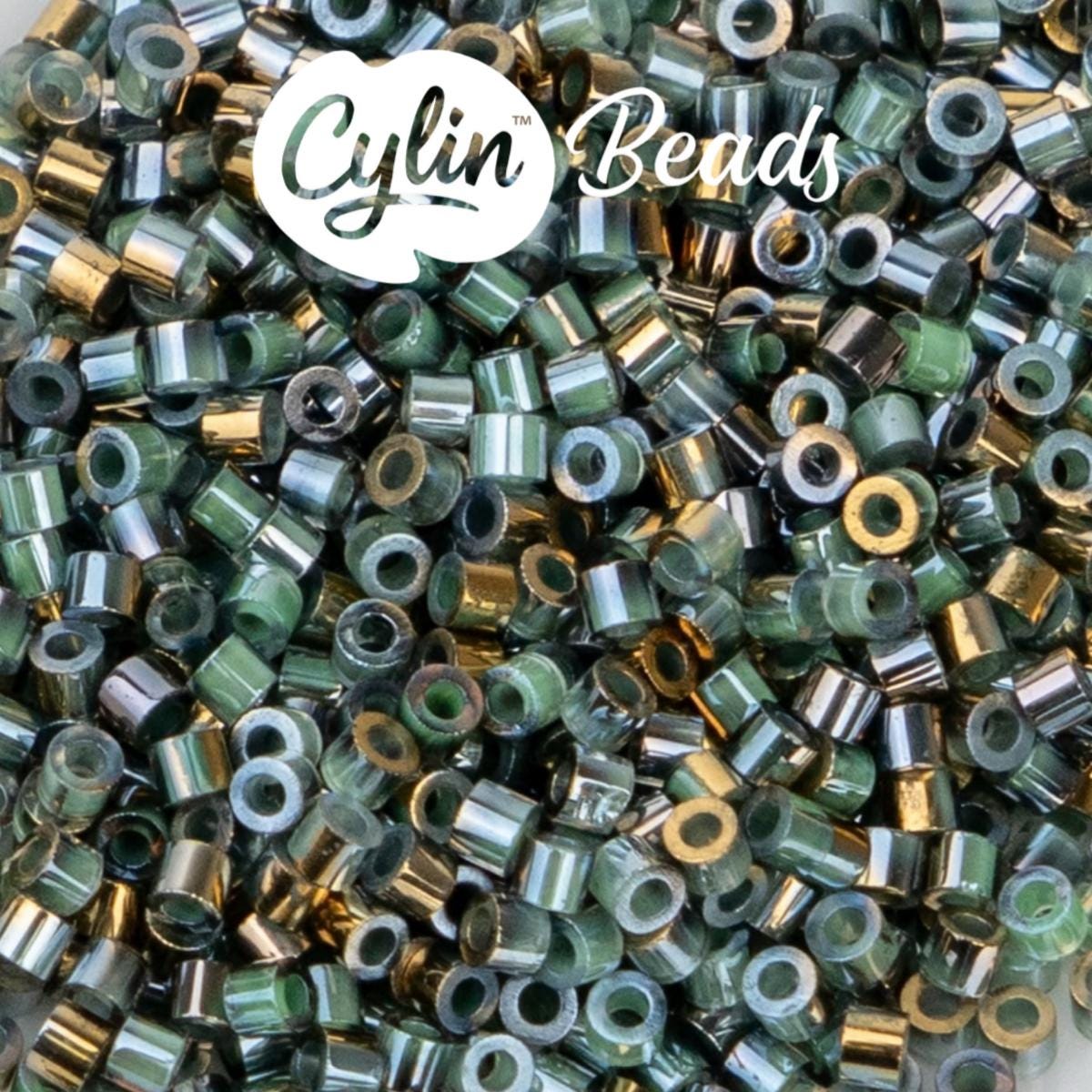 CY11-1236 11/0 Cylin Beads Gilded Halo Teal Caribbean