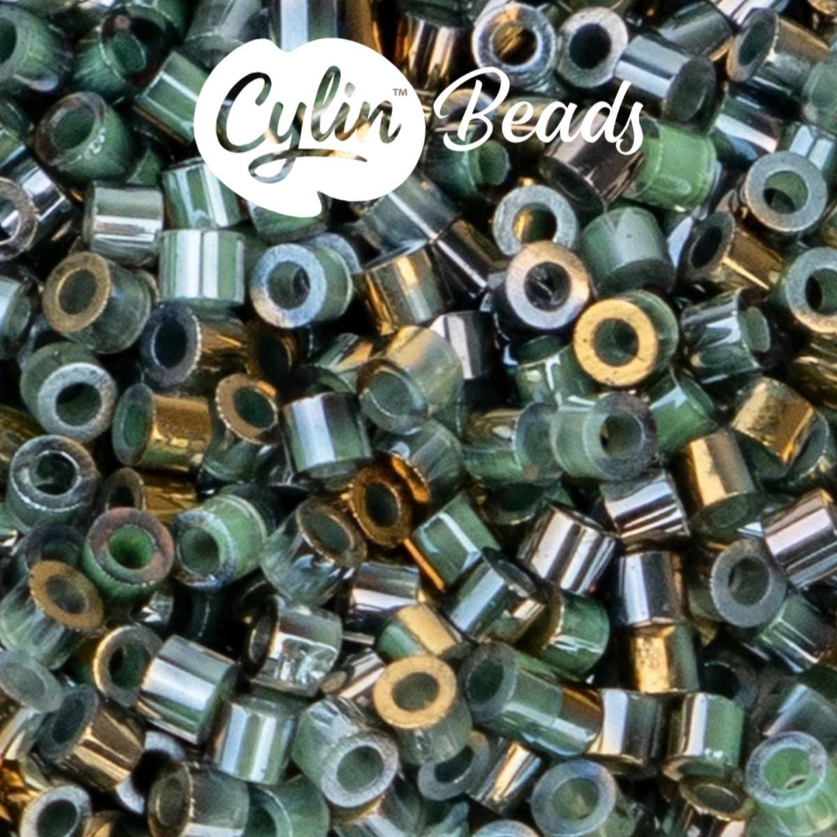 CY11-1236 11/0 Cylin Beads Gilded Halo Teal Caribbean