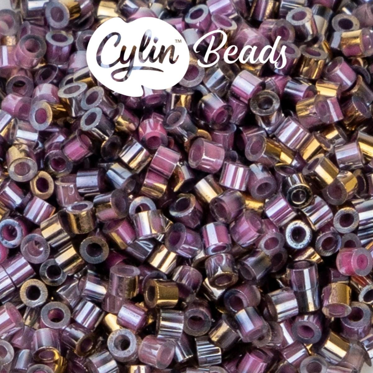 CY11-1238 11/0 Cylin Beads Gilded Halo Blue Flame