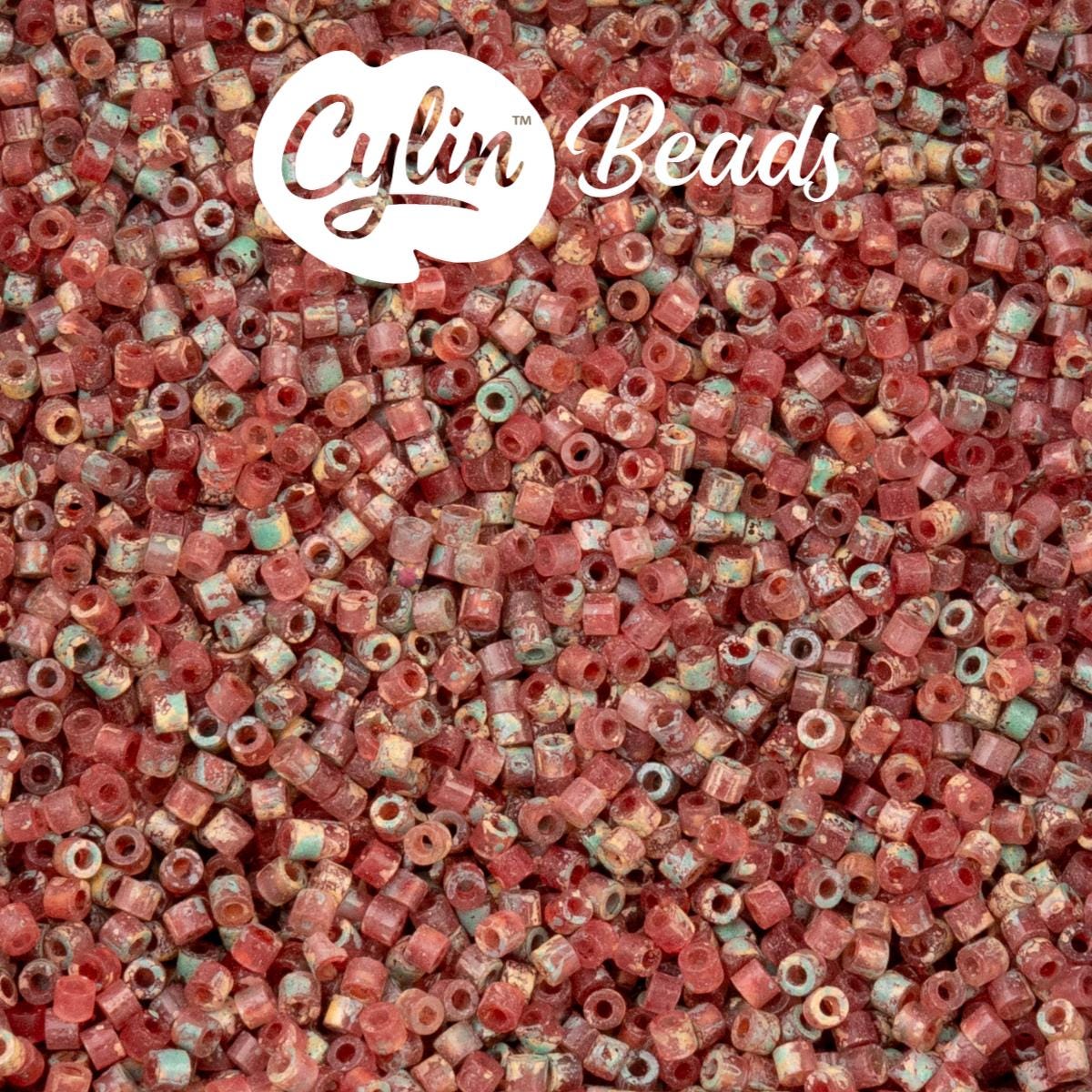 CY11-1253 11/0 Cylin Beads Verdara Rose Sandstone
