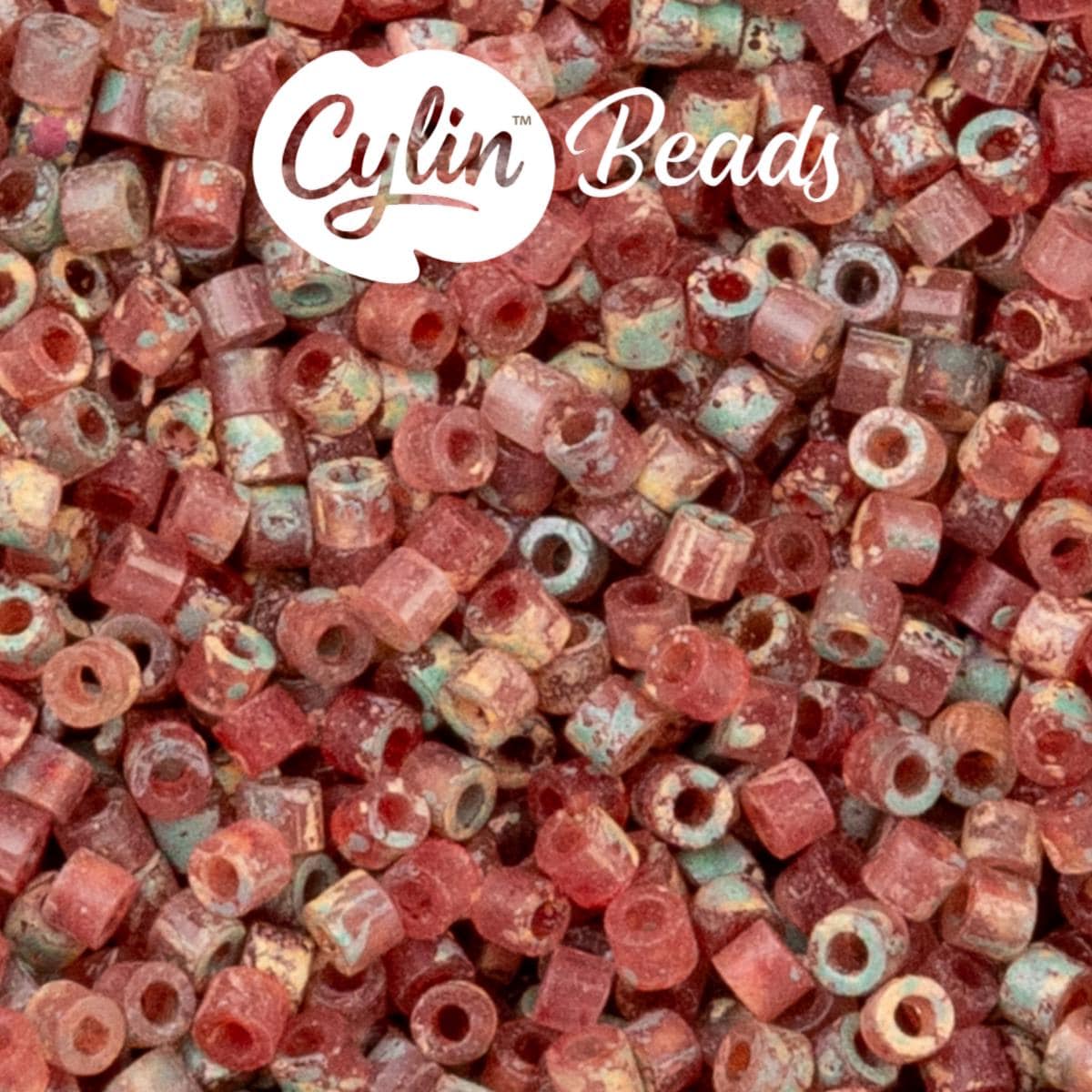 CY11-1253 11/0 Cylin Beads Verdara Rose Sandstone