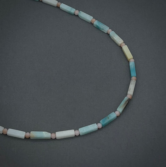 Seaside Amazonite Adjustable Calming Necklace